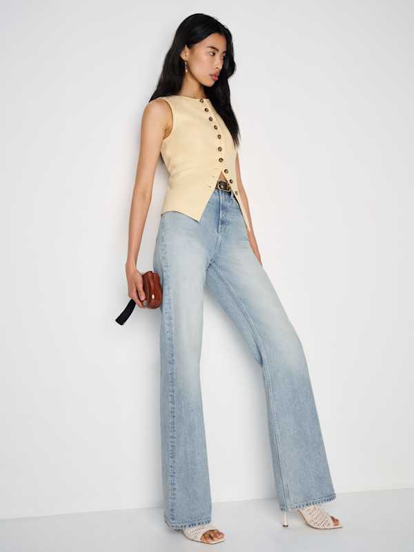 Wilder Stretch High Rise Wide Leg Jeans - Daly