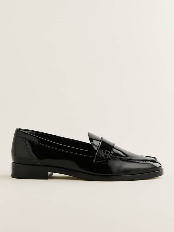 Kaylee Loafer - Black Leather